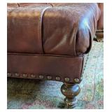 King Hickory Leather Ottoman