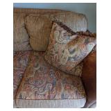 King Hickory Leather Accented Loveseat