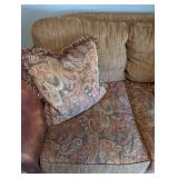King Hickory Leather Accented Loveseat