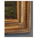 Ornate Framed Scenic Oil Painting