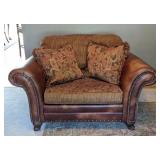 King Hickory Leather Accented Armchair