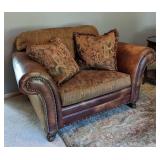 King Hickory Leather Accented Armchair