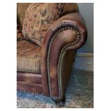 King Hickory Leather Accented Armchair