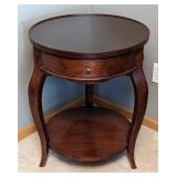 Round Wood Accent Table