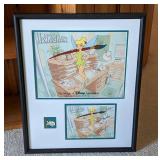 Framed Disney Tinkerbell Ink and Paint Limited Edition Print