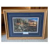 Framed "Twilight Fire" Print by Jim Hansel