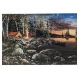 Framed "Twilight Fire" Print by Jim Hansel