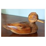 Carved Wood Duck Decoy by D.Ritter