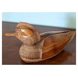 Carved Wood Duck Decoy by D.Ritter
