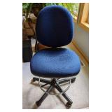 Blue Rolling Office Chair