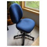Blue Rolling Office Chair