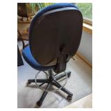 Blue Rolling Office Chair