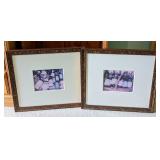 Pair of Decorative Framed Wine Photographs