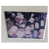 Pair of Decorative Framed Wine Photographs