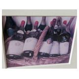 Pair of Decorative Framed Wine Photographs