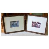 Pair of Decorative Framed Restaurant Photographs