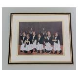 Framed “Charge of the Flower Bottle Brigade” Print by Den Martens