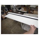 Projector Screen // No Stand but has loops for hanging // screen is in great shape, no tears or holes99 Inches Long