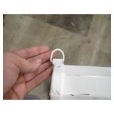 Projector Screen // No Stand but has loops for hanging // screen is in great shape, no tears or holes99 Inches Long