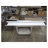 Projector Screen // No Stand but has loops for hanging // screen is in great shape, no tears or holes75 Inches Long