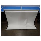 Projector Screen // No Stand but has loops for hanging // screen is in great shape, no tears or holes75 Inches Long