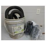 Bucket of Misc  brake fluid  seat cover hat