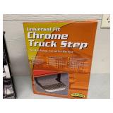 CB Radio and Chrome truck step