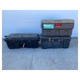3 big storage totes