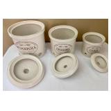 Fresh Valley Chefs Stoneware Canisters