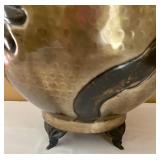 Beautiful Large Brass Decorative Handled Vessel from India