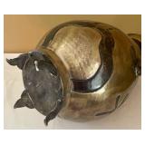 Beautiful Large Brass Decorative Handled Vessel from India