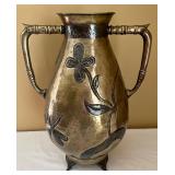 Beautiful Large Brass Decorative Handled Vessel from India