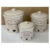 Fresh Valley Chefs Stoneware Canisters