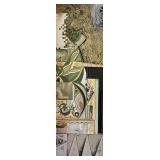 Fabulous Framed Abstract Art Piece by S. Hartnett
