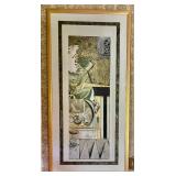 Fabulous Framed Abstract Art Piece by S. Hartnett