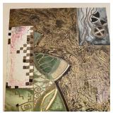 Fabulous Framed Abstract Art Piece by S. Hartnett