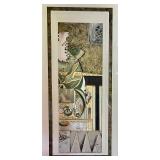 Fabulous Framed Abstract Art Piece by S. Hartnett