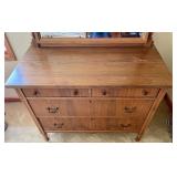 Vintage Dresser with Detachable Mirror