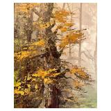 Beautiful Scenic Original Oil on Canvas Painting named "Woodland Scene" by Ron Hunter