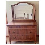 Vintage Dresser with Detachable Mirror