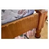 Vintage 4 Post Walnut Bed Full/Queen Bed