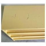 Vintage Pale Yellow Shelf