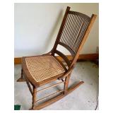 Vintage Caned Rocking Chair