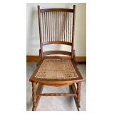 Vintage Caned Rocking Chair