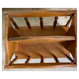 Vintage Wooden Magazine Rack