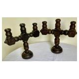 Wooden Candle Holders from Mexico