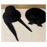 Beautiful Black Vintage Hats