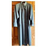 Vintage Olive Green/Grey Overcoat