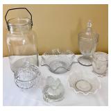 Vintage Clear Glass Grouping