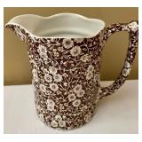 Starffordshire Pitcher and 11 Tuscan Fine English Bone China Plates